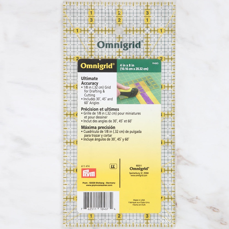 Prym Patchwork Ruler 10.16 cm x 20.32 cm – 611474