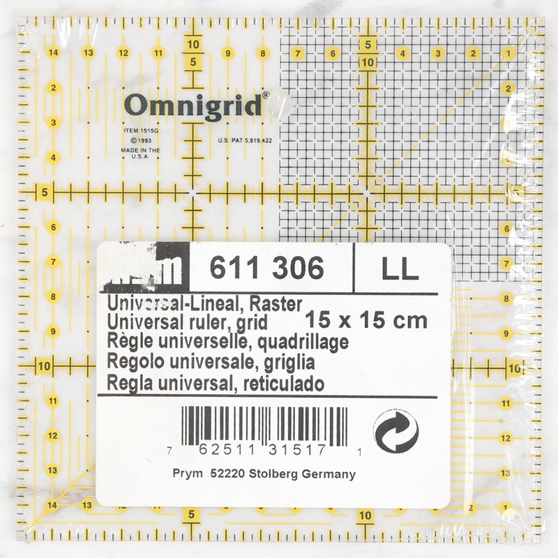 Prym Patchwork Ruler 15 cm x 15 cm – 611306