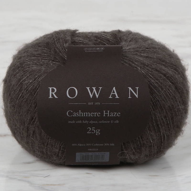 Rowan Cashmere Haze 25gr Hand Knitting Yarn, Brown – 700