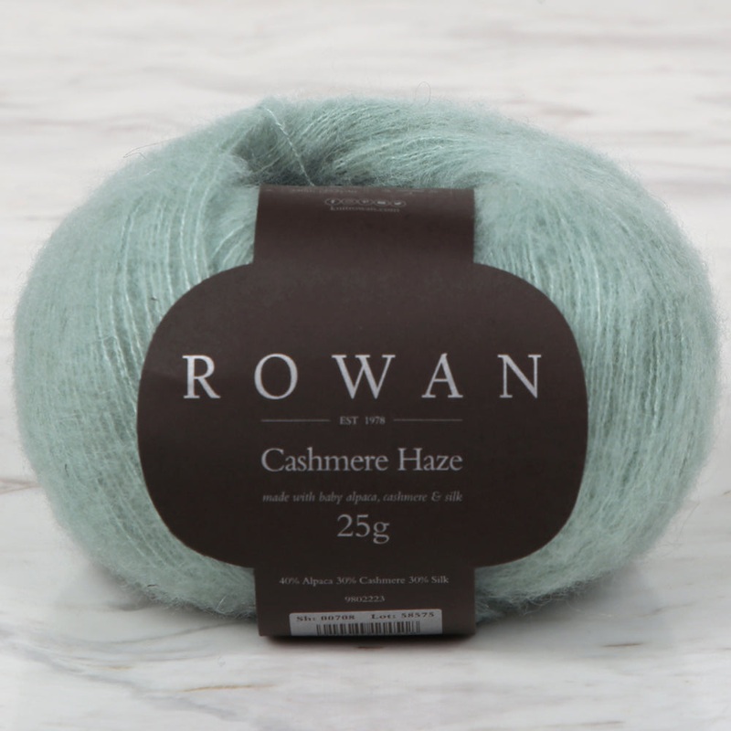 Rowan Cashmere Haze 25gr Hand Knitting Yarn, Green – 00708