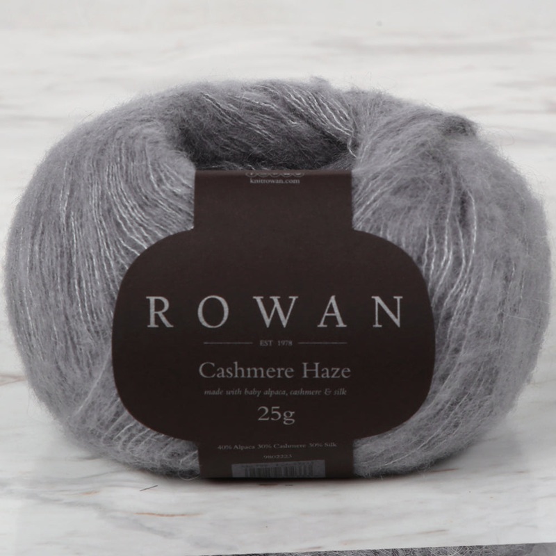 Rowan Cashmere Haze 25gr Hand Knitting Yarn, Grey – 706