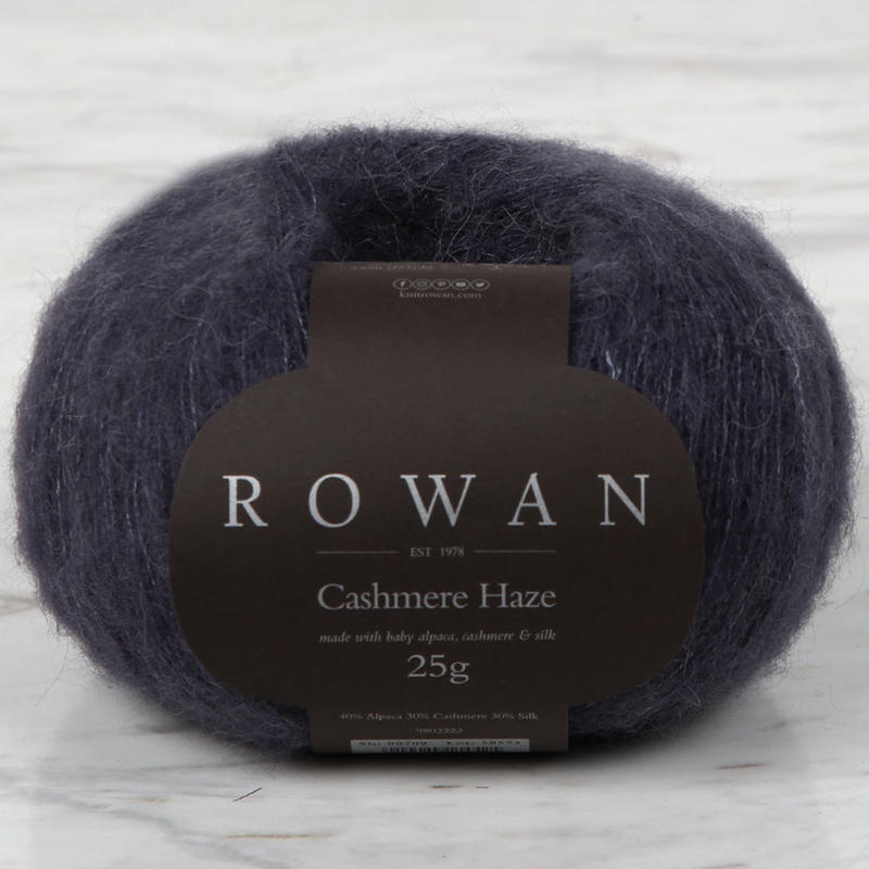 Rowan Cashmere Haze 25gr Hand Knitting Yarn, Navy blue – 00709