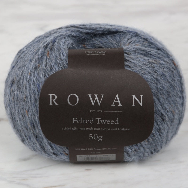 Rowan Felted Tweed 50gr Yarn, Blue – 173