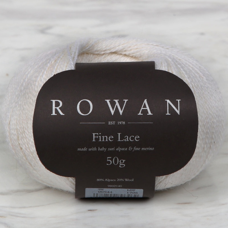 Rowan Fine Lace 50gr Hand Knitting Yarn, Cream – 00944