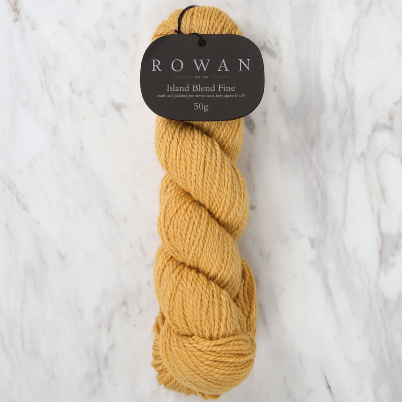 Rowan Island Blend Fine Hand Knitting Yarn, Mustard – 108