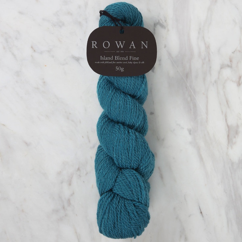 Rowan Island Blend Fine Hand Knitting Yarn, Petrol blue – 109