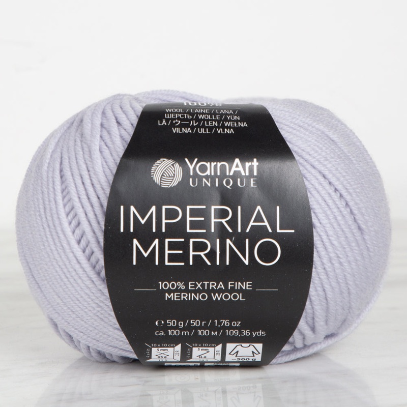 YarnArt IMPERIAL MERINO Knitting Yarn, Grey – 3338