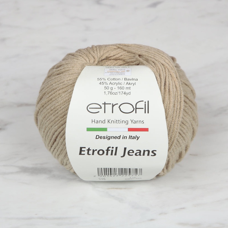 Etrofil Jeans Knitting Yarn,Beige – 076