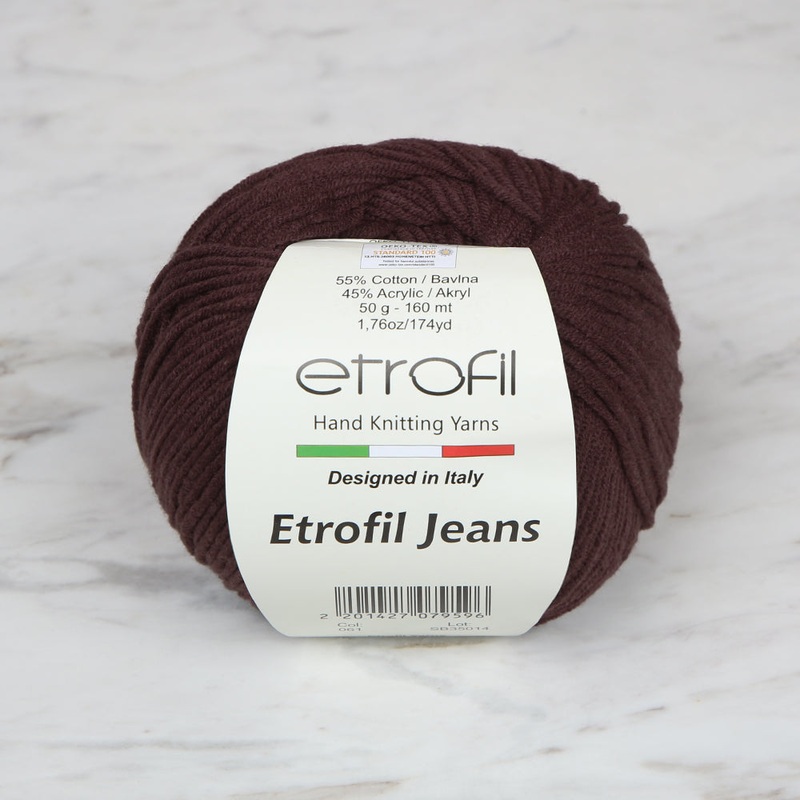 Etrofil Jeans Knitting Yarn,Brown – 061