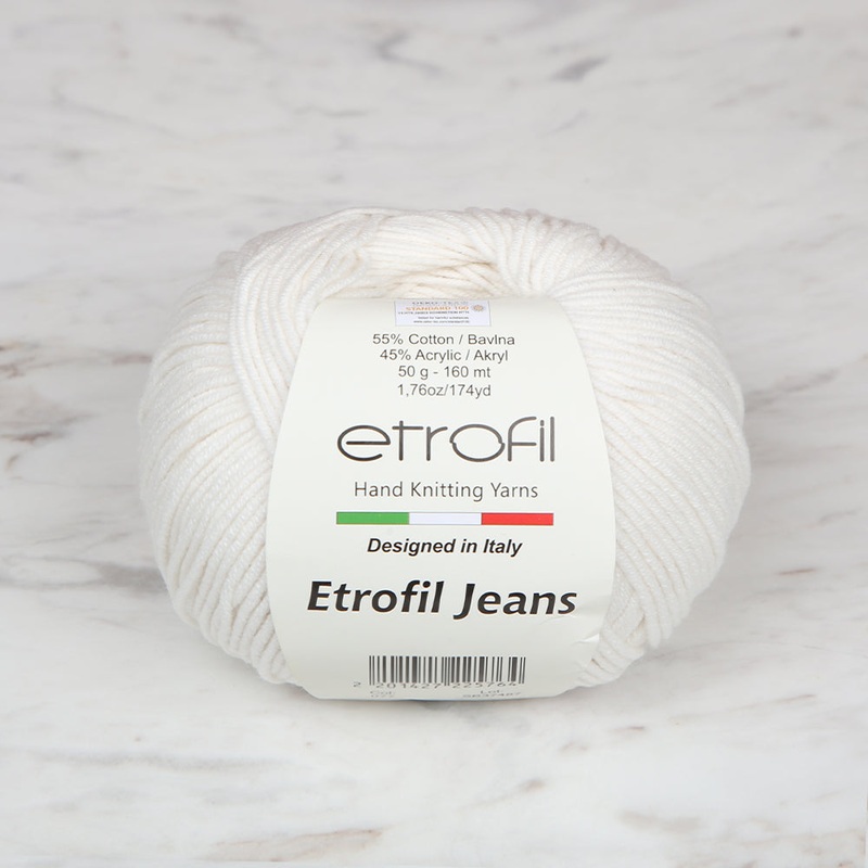Etrofil Jeans Knitting Yarn,Cream – 077