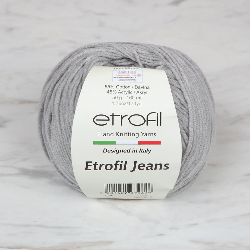 Etrofil Jeans Knitting Yarn,Grey – 064