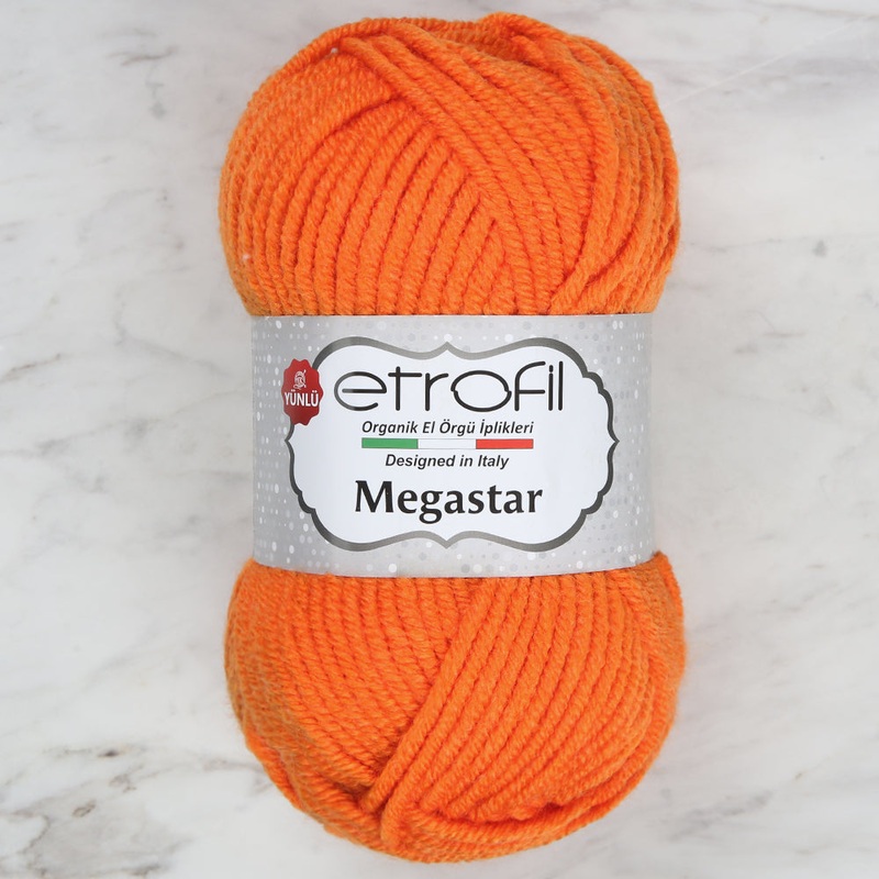Etrofil Megastar Yarn,Orange – 72192