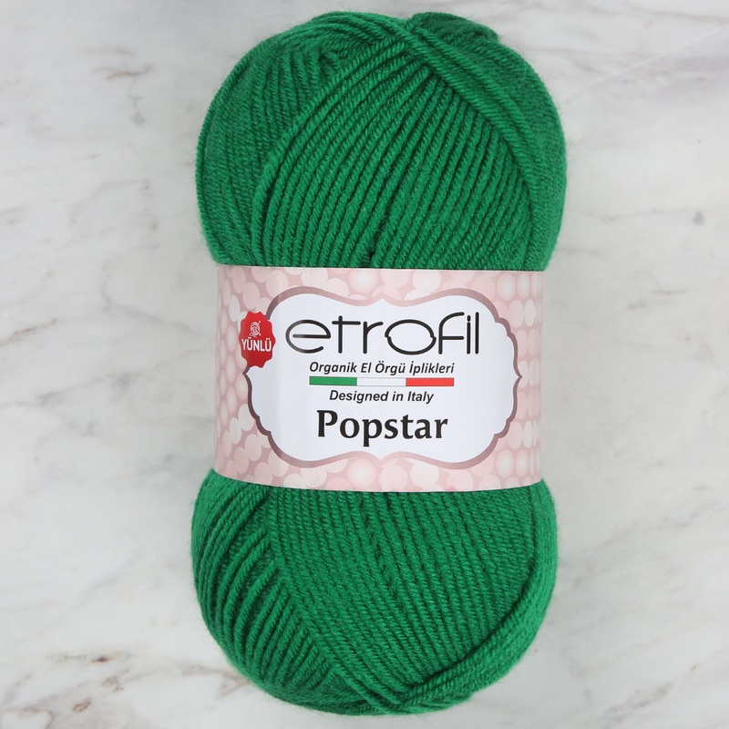 Etrofil Popstar Yarn,Green – 74246