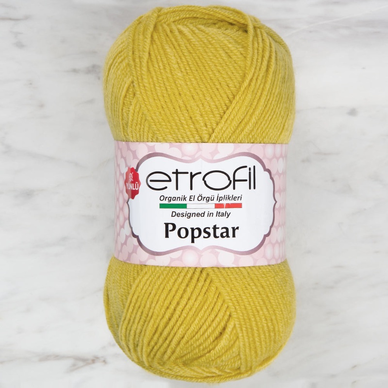 Etrofil Popstar Yarn,Yellow – 72191