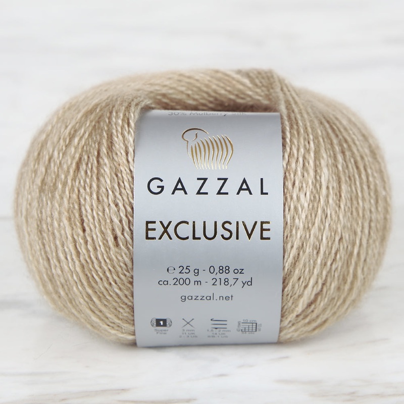 Gazzal Exclusive Hand Knitting Yarn, Beige – 9904