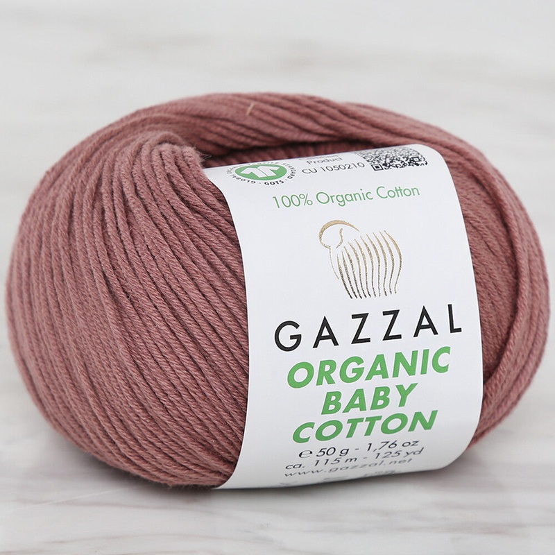 Gazzal Organic Baby Cotton Yarn, Brown – 433