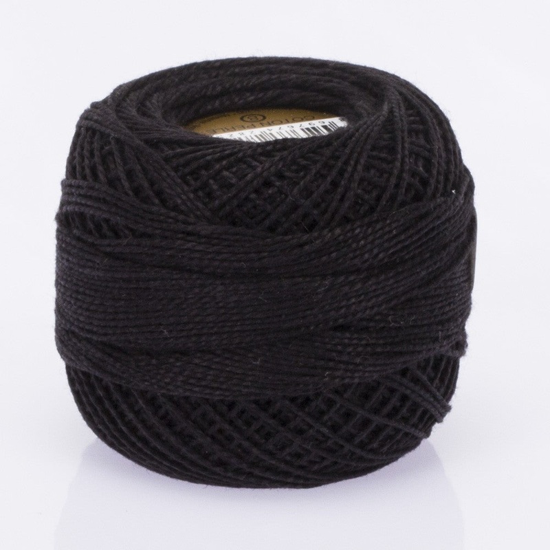 Madame Tricote Paris Koton Perle No:8 Embroidery Thread, Black – Black