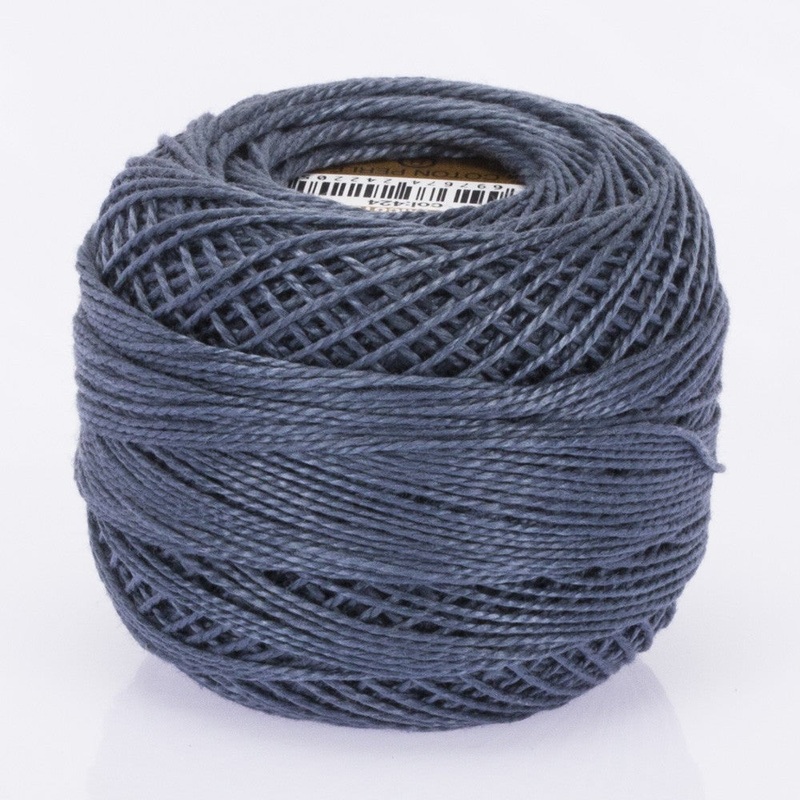 Madame Tricote Paris Koton Perle No:8 Embroidery Thread, Blue – 424