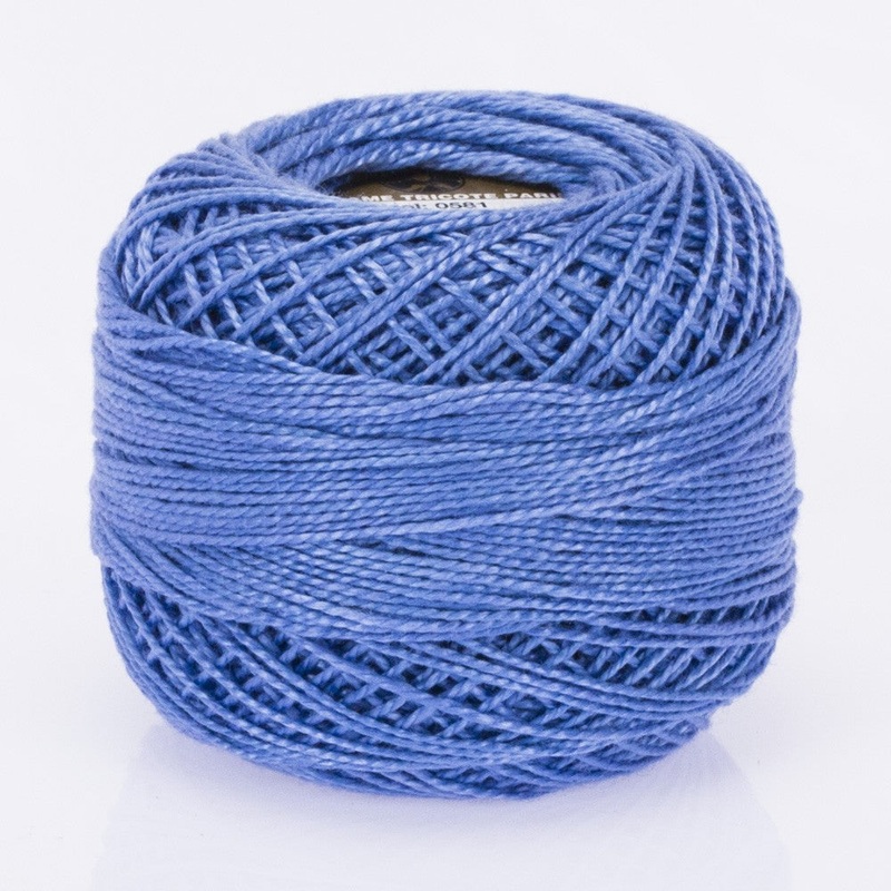 Madame Tricote Paris Koton Perle No:8 Embroidery Thread, Blue – 581