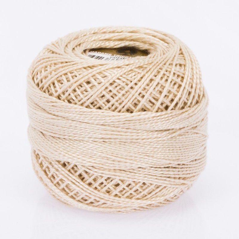 Madame Tricote Paris Koton Perle No:8 Embroidery Thread, Cream – Cream