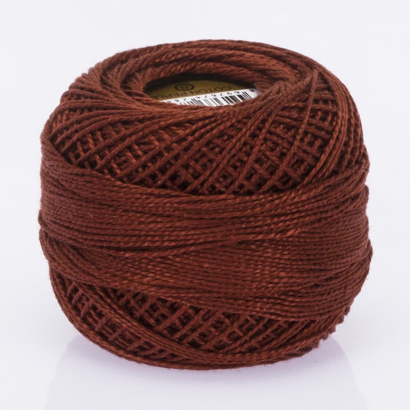 Madame Tricote Paris Koton Perle No:8 Embroidery Thread, Dark Brown – 4061