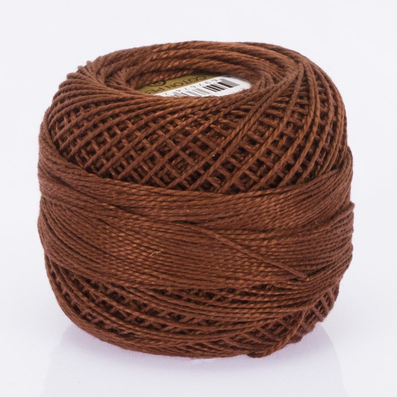 Madame Tricote Paris Koton Perle No:8 Embroidery Thread, Dark Copper – 5