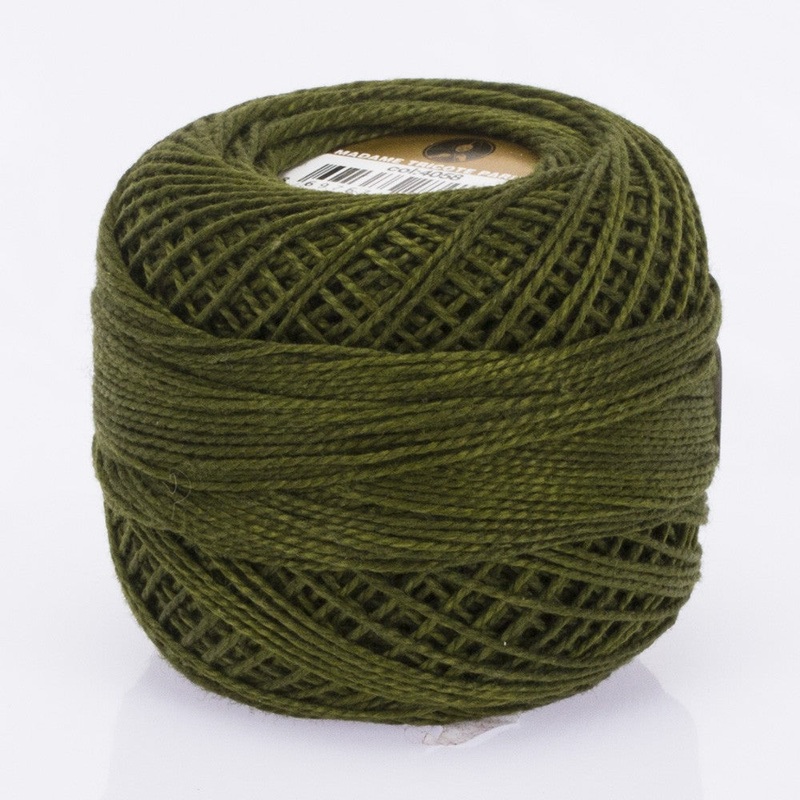 Madame Tricote Paris Koton Perle No:8 Embroidery Thread, Dark Green – 4058