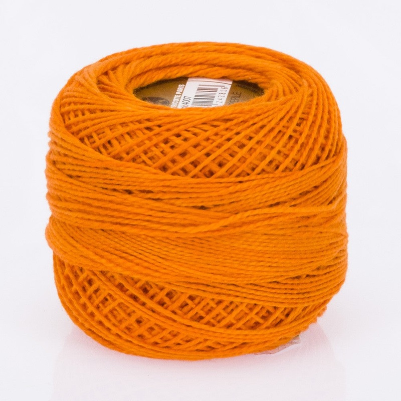 Madame Tricote Paris Koton Perle No:8 Embroidery Thread, Dark Orange – 4007