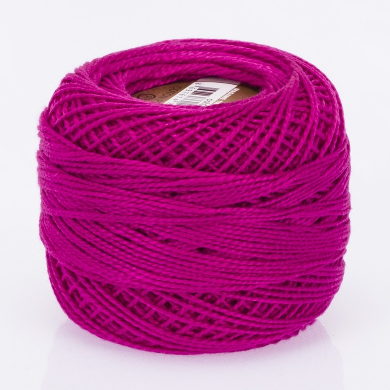 Madame Tricote Paris Koton Perle No:8 Embroidery Thread, Dark Pink – 49