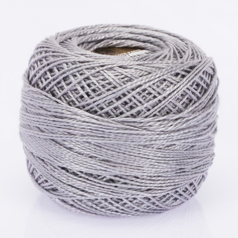 Madame Tricote Paris Koton Perle No:8 Embroidery Thread, Grey – 4077