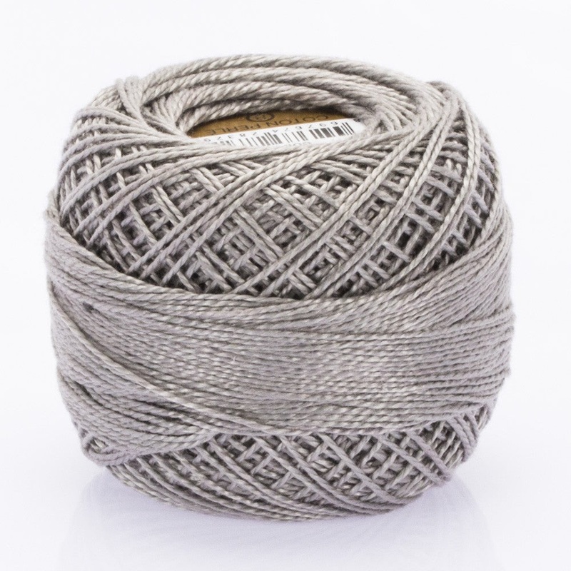 Madame Tricote Paris Koton Perle No:8 Embroidery Thread, Grey – 414