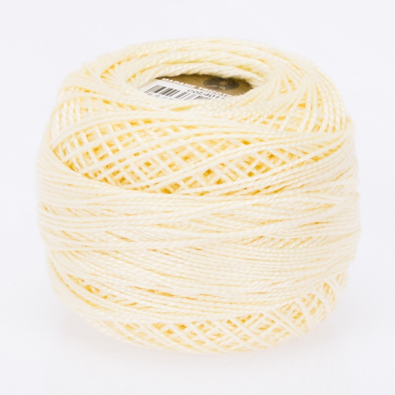 Madame Tricote Paris Koton Perle No:8 Embroidery Thread, Ivory – 4011