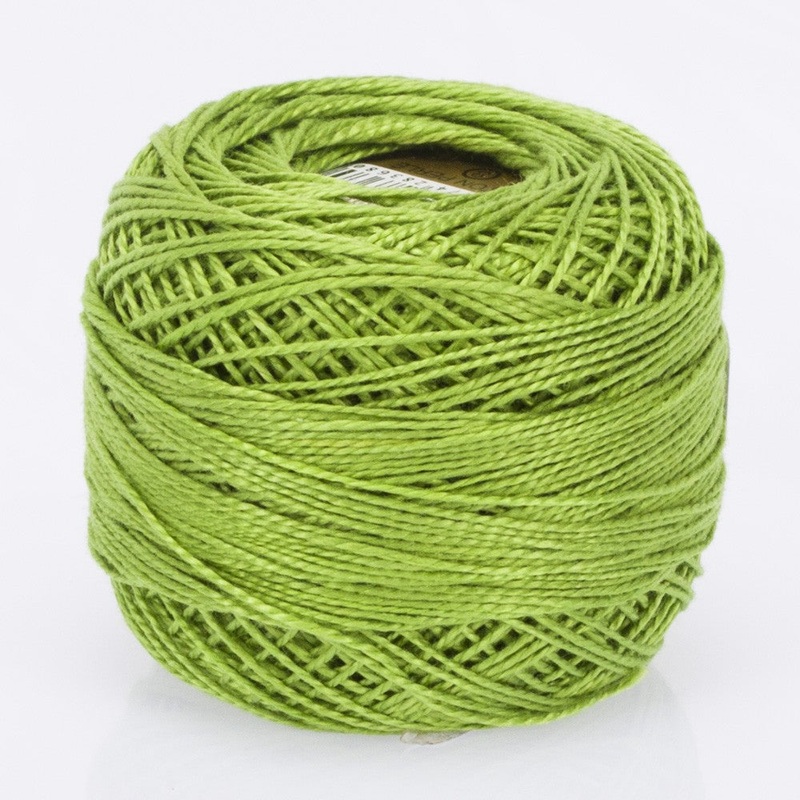 Madame Tricote Paris Koton Perle No:8 Embroidery Thread, Lemon Green – 671