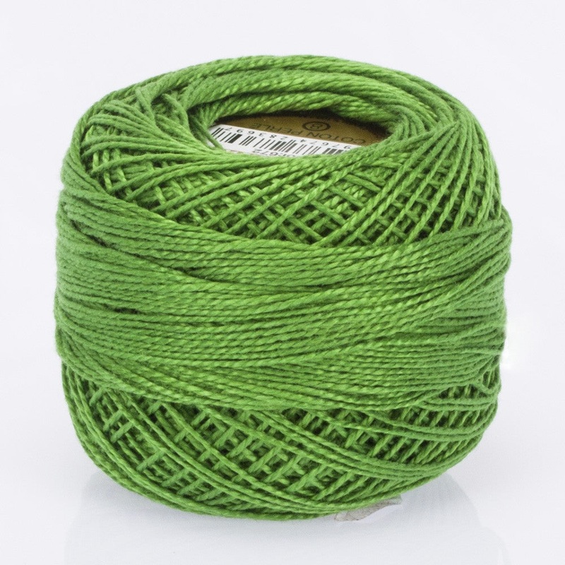 Madame Tricote Paris Koton Perle No:8 Embroidery Thread, Light Green – 672