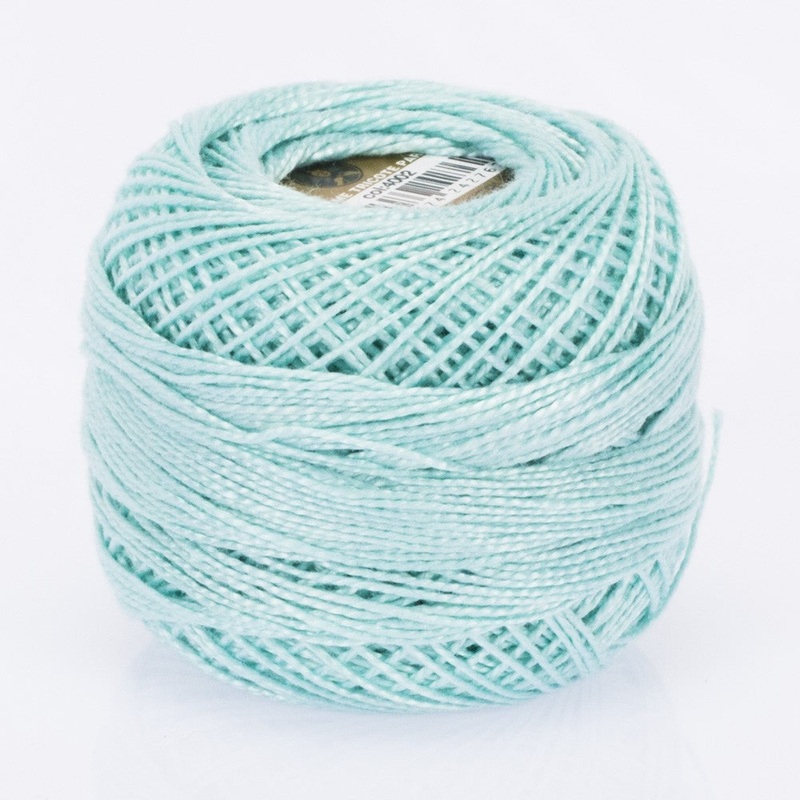 Madame Tricote Paris Koton Perle No:8 Embroidery Thread, Light Turquoise – 4002