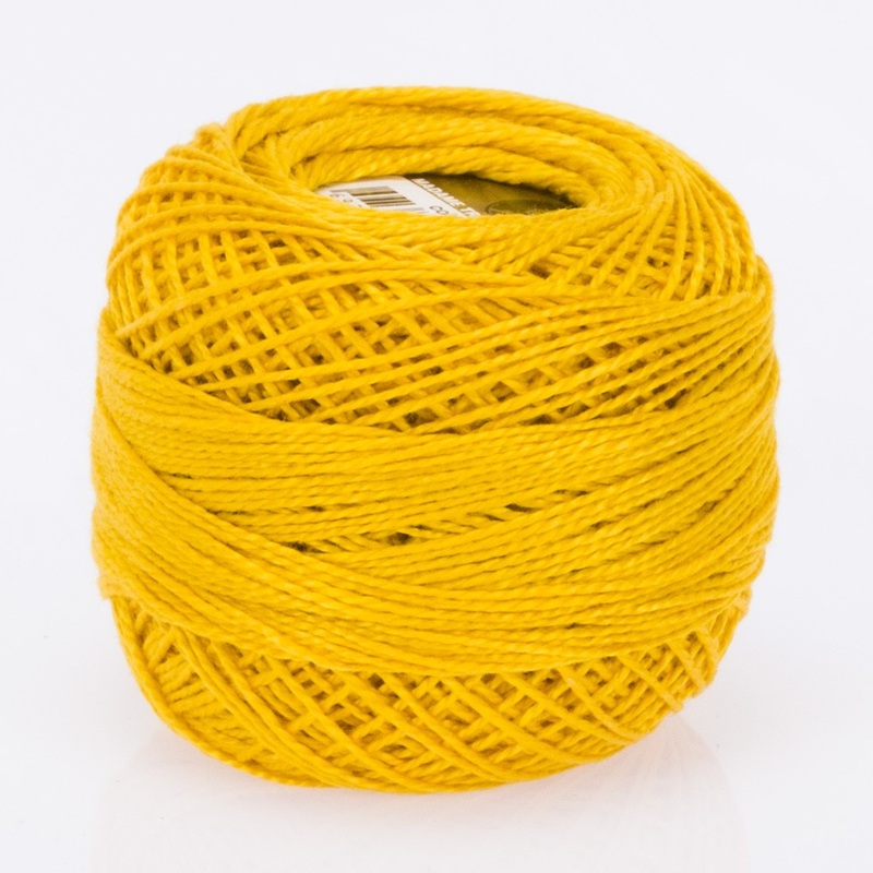 Madame Tricote Paris Koton Perle No:8 Embroidery Thread, Mustard Yellow – 613