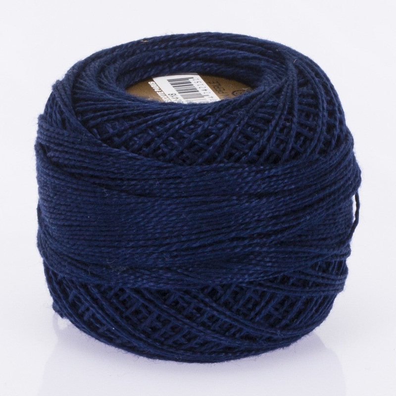 Madame Tricote Paris Koton Perle No:8 Embroidery Thread, Navy Blue – 418