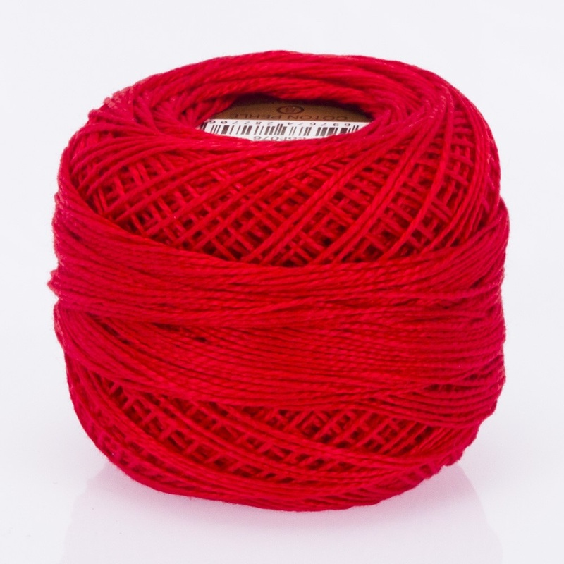 Madame Tricote Paris Koton Perle No:8 Embroidery Thread, Red – 76