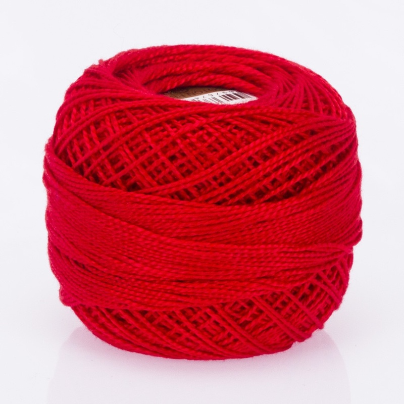 Madame Tricote Paris Koton Perle No:8 Embroidery Thread, Red – 77