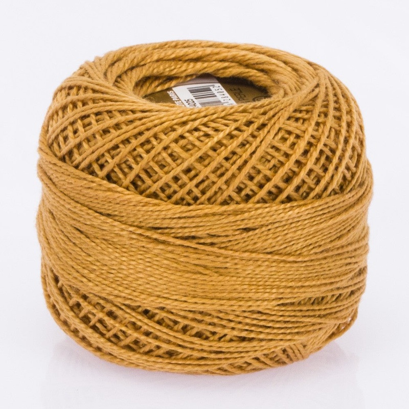 Madame Tricote Paris Koton Perle No:8 Embroidery Thread, Saffron – 4025
