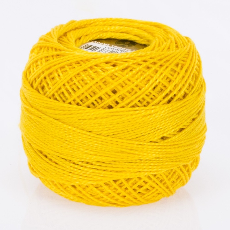 Madame Tricote Paris Koton Perle No:8 Embroidery Thread, Selective Yellow – 4005
