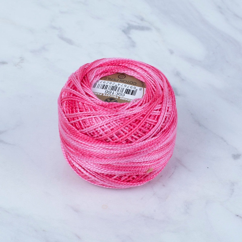 Madame Tricote Paris Koton Perle No: 8 Embroidery Thread, Variegated- 166