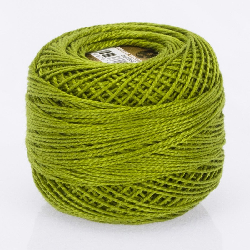 Madame Tricote Paris Koton Perle No:8 Embroidery Thread, Yellow Green – 68