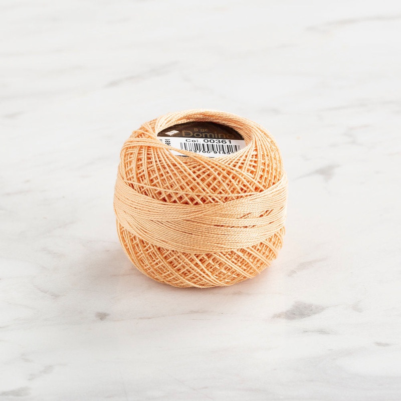 Domino Cotton Perle Size 12 Embroidery Thread (5 g), Beige – 4590012-361