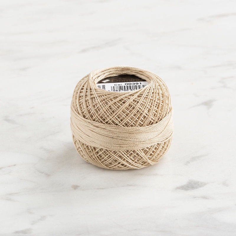Domino Cotton Perle Size 12 Embroidery Thread (5 g), Beige – 4590012-391
