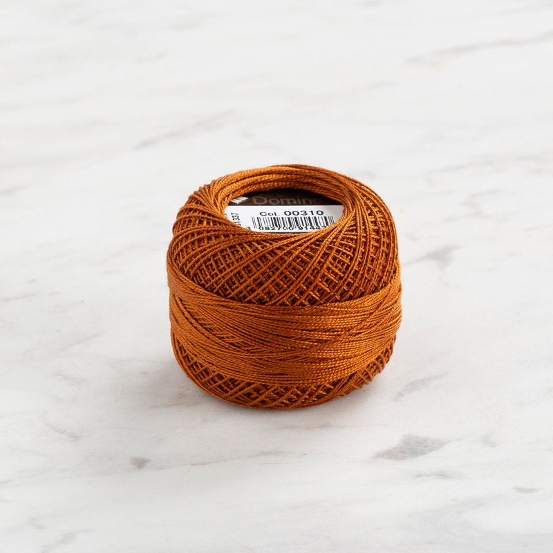 Domino Cotton Perle Size 12 Embroidery Thread (5 g), Brown – 4590012-310