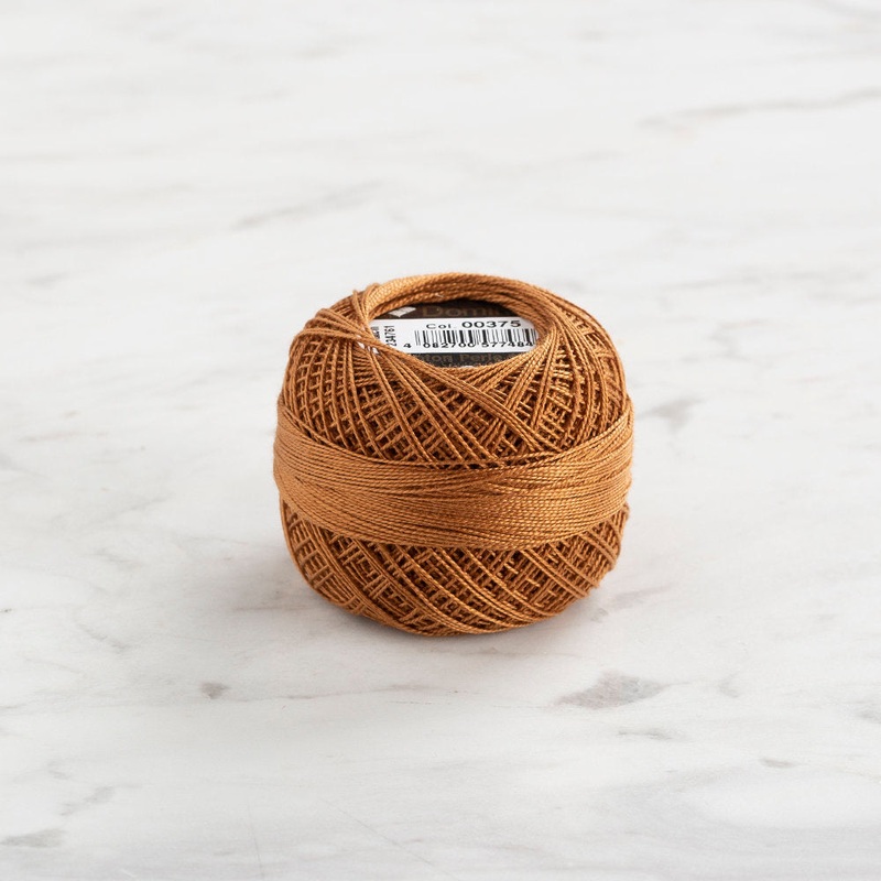 Domino Cotton Perle Size 12 Embroidery Thread (5 g), Brown – 4590012-375