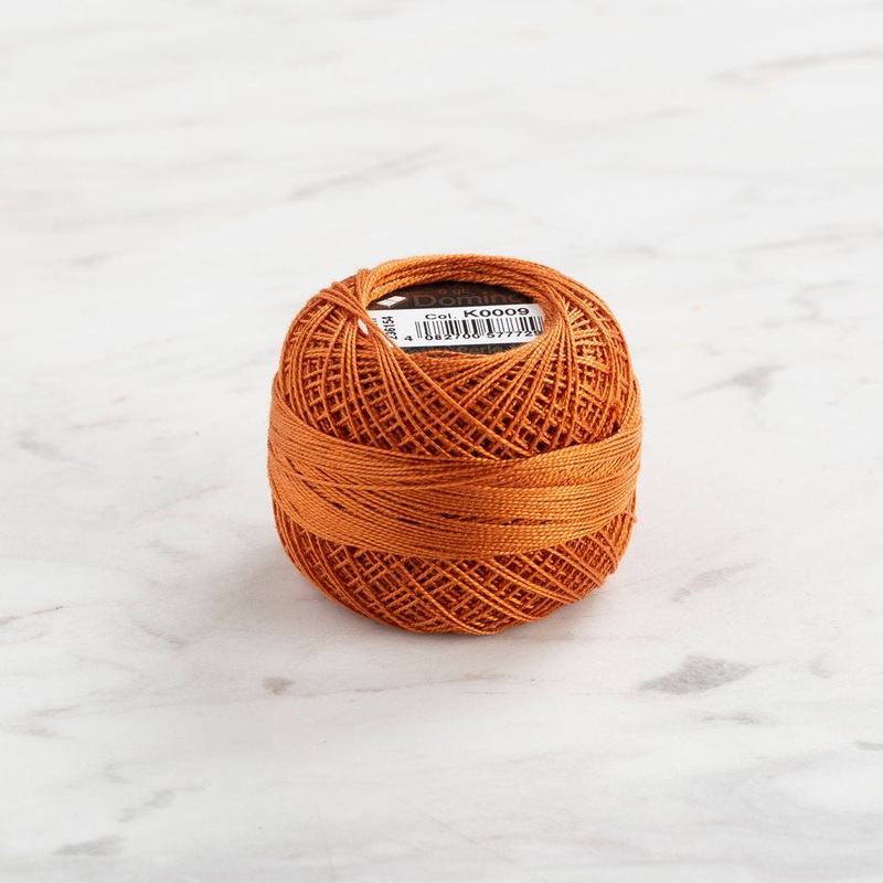 Domino Cotton Perle Size 12 Embroidery Thread (5 g), Brown – 4590012-K0009