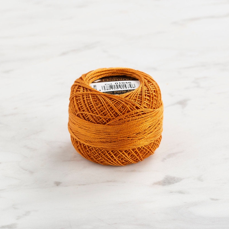 Domino Cotton Perle Size 12 Embroidery Thread (5 g), Brown – 4590012-K01046