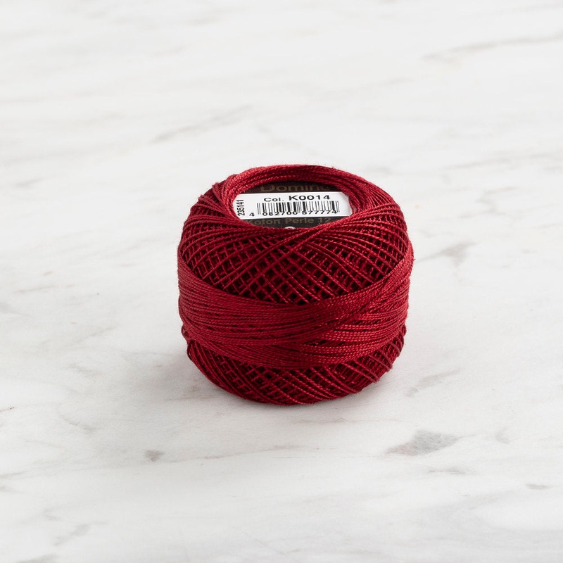 Domino Cotton Perle Size 12 Embroidery Thread (5 g), Claret – 4590012-K0014